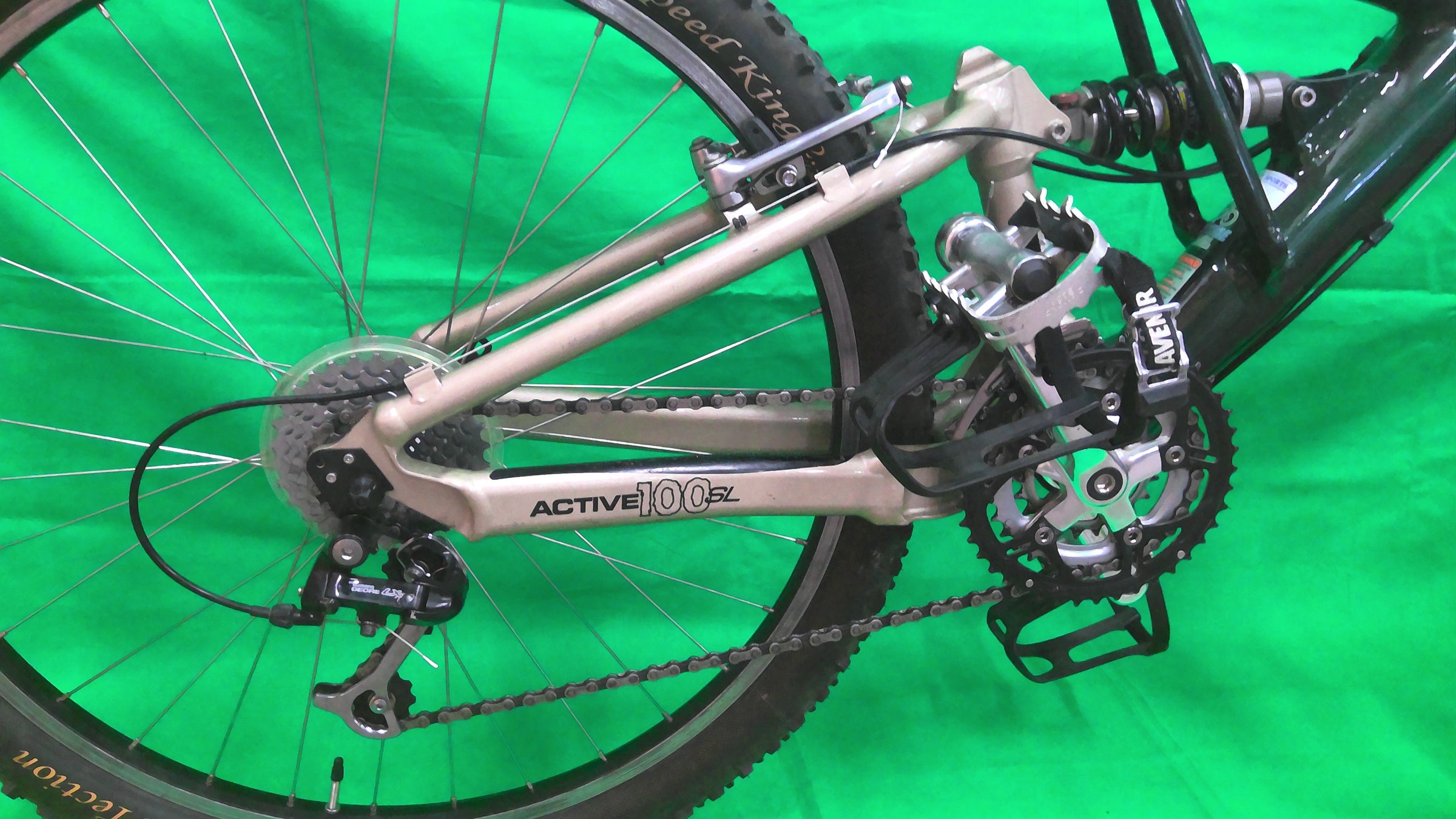 Cannondale Super V 900, Full Suspension MD, Dark Green/Gold