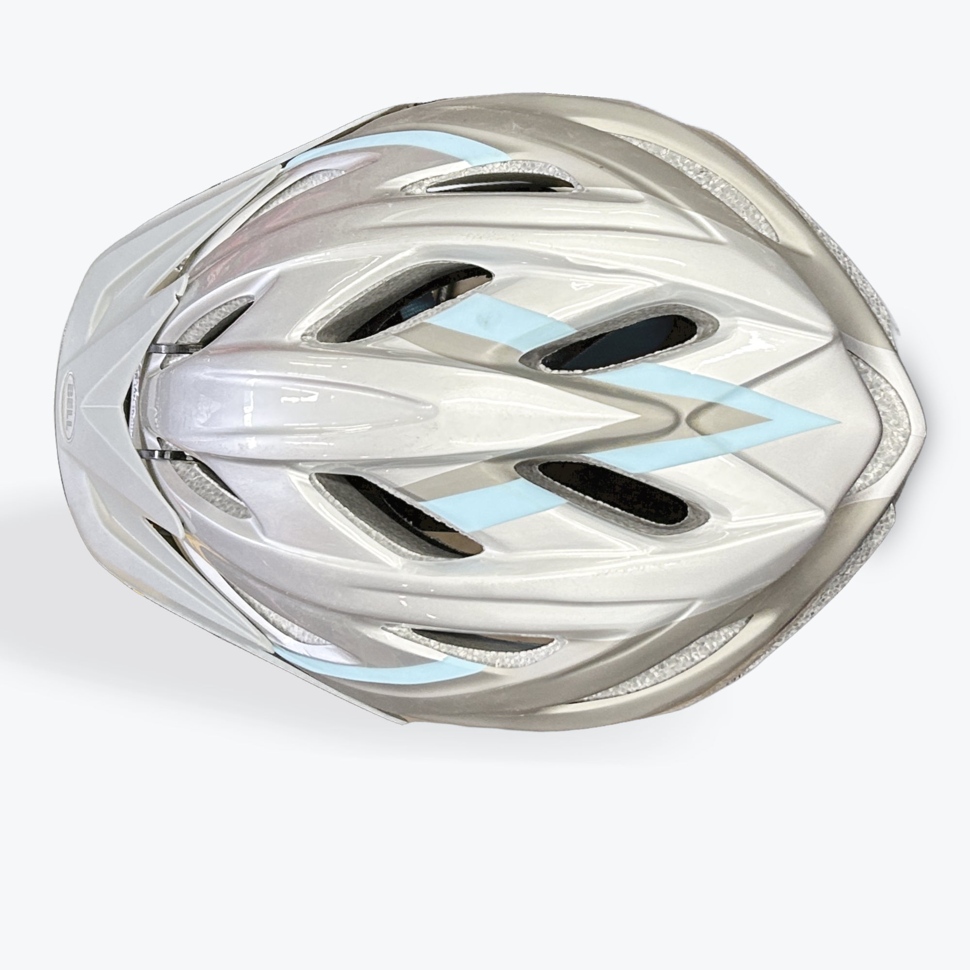 bell athena bike helmet Helmet - Bell Athena - Adult - Univ Fit - Glacier Blu/Silver