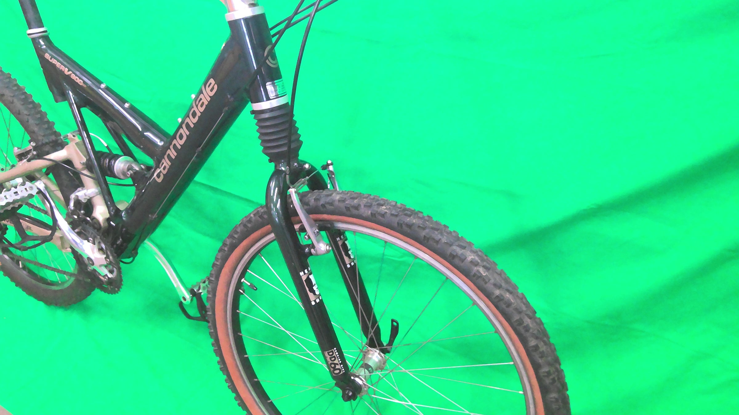 Cannondale Super V 900, Full Suspension MD, Dark Green/Gold